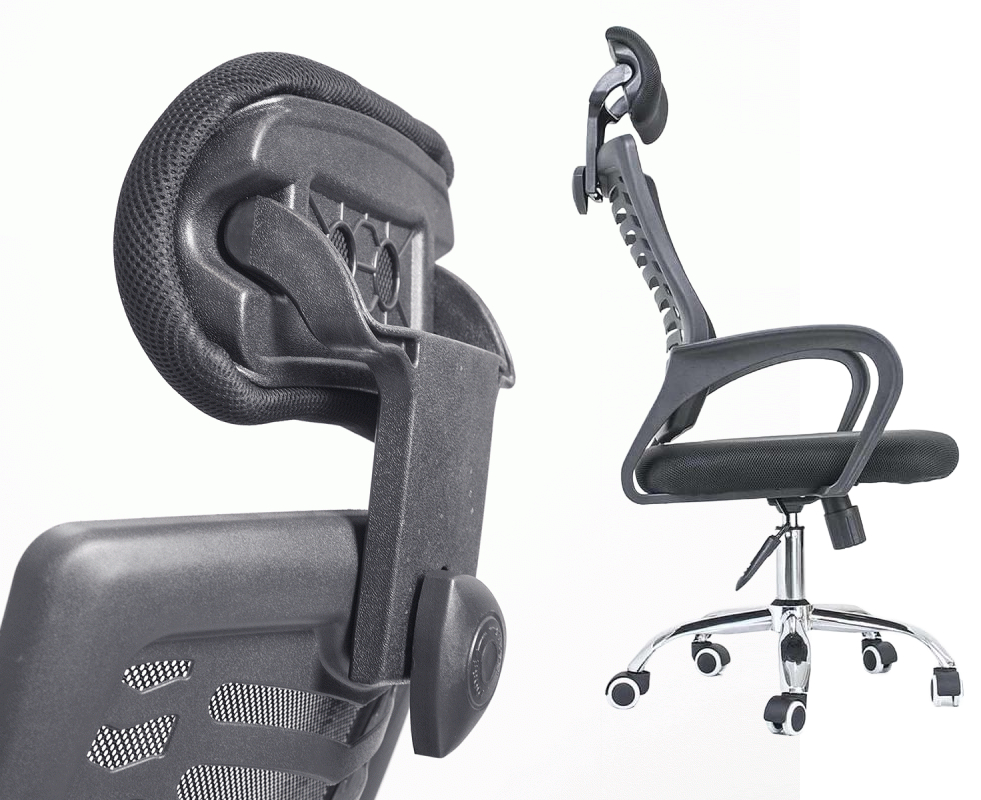 Ghế xoay lưng lưới tựa đầu GX-410